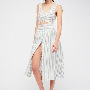 NWOT FREE PEOPLE KANSAS CITY GIRL MIDI DRESS Size 6